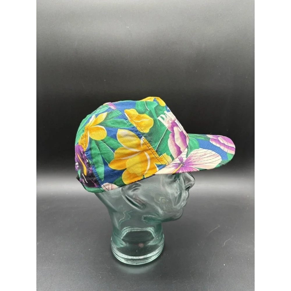 Panama Jack Floral Hat Mens OSFM Multicolor Excellent Tropical Embroidered Cap